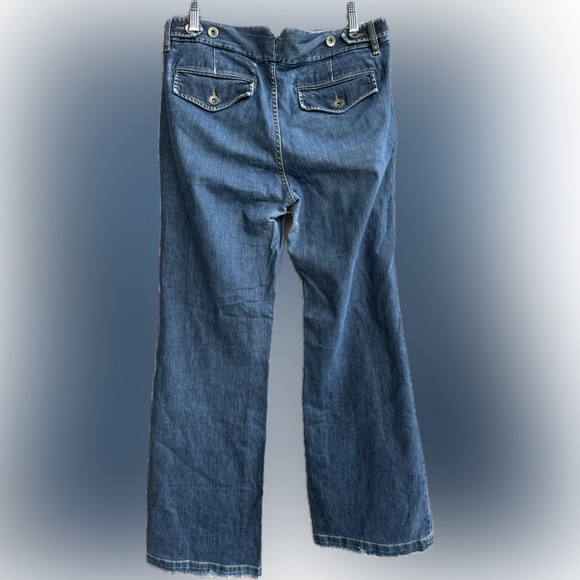 Banana Republic Vintage Blue Jeans Boot Cut Wide Leg Fall 2005 - Picture 6 of 8